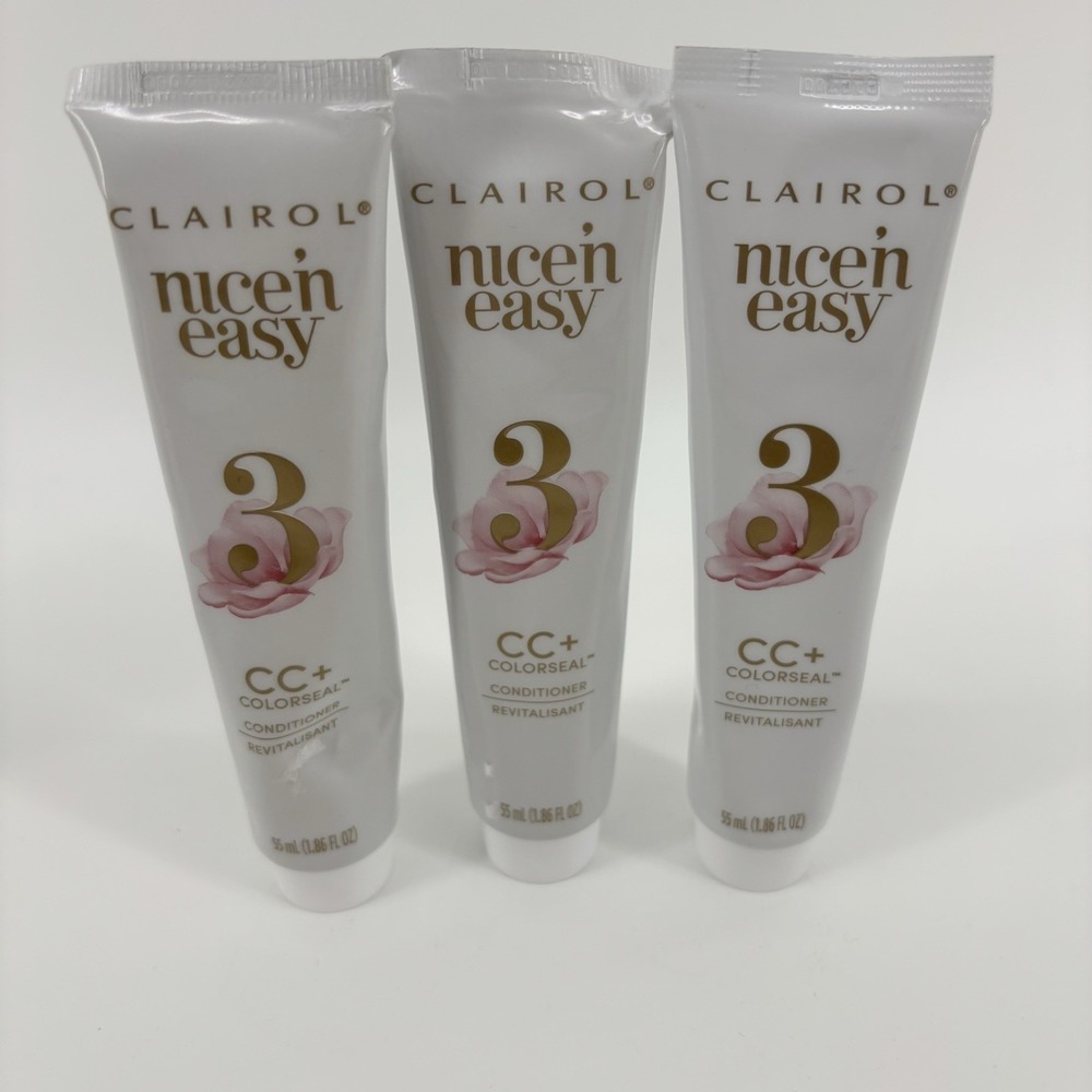 Clairol Conditioner Nice 'n Easy Colorseal 1.86 oz hair conditioner 3‎ bottles ~